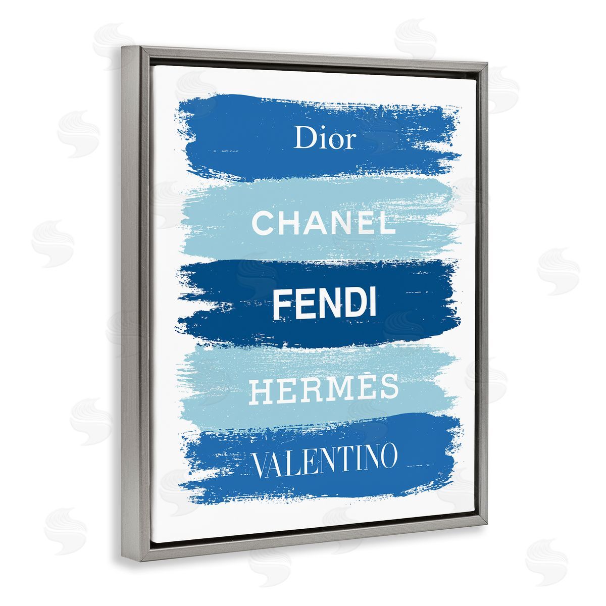 Martina Pavlova Blue Denim Brush Strokes Glam Fashion Phrases