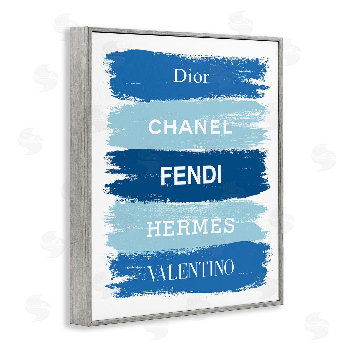 Martina Pavlova Blue Denim Brush Strokes Glam Fashion Phrases