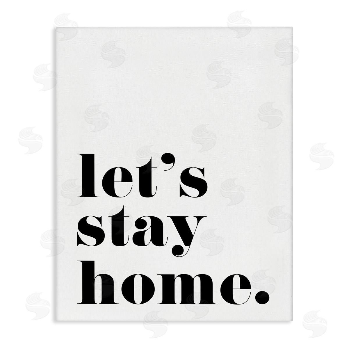 BlursByAI Let's Stay Home Phrase Bold Minimal Typography