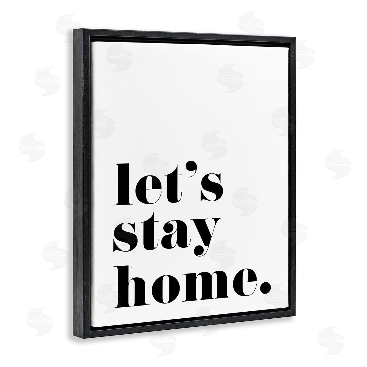 BlursByAI Let's Stay Home Phrase Bold Minimal Typography