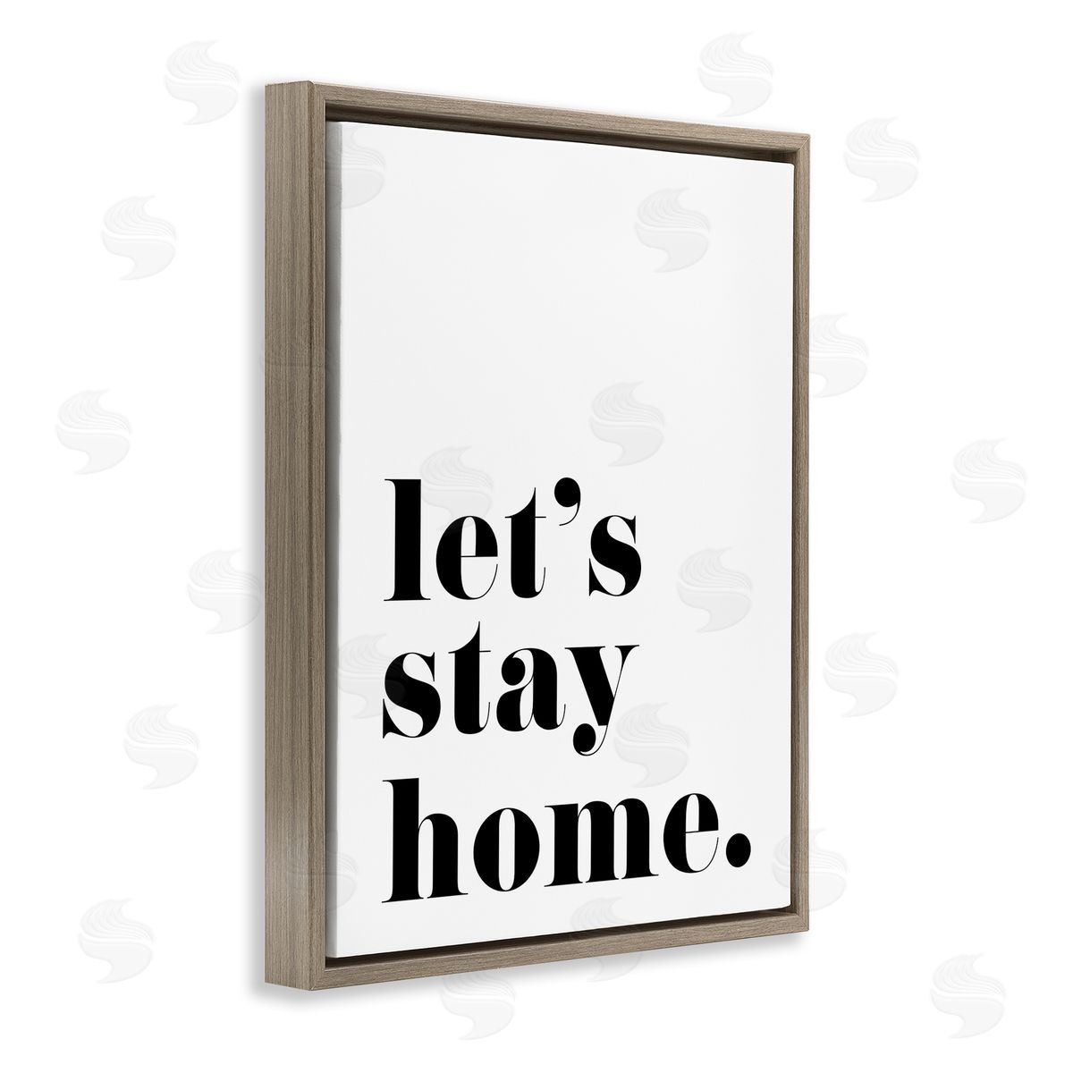 BlursByAI Let's Stay Home Phrase Bold Minimal Typography