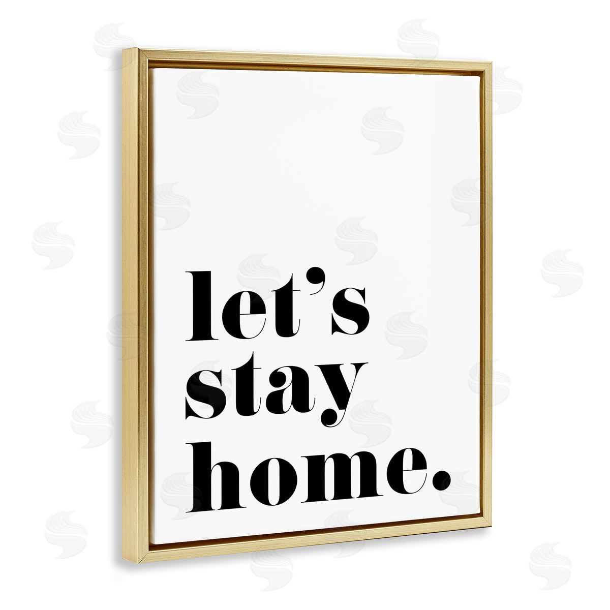 BlursByAI Let's Stay Home Phrase Bold Minimal Typography
