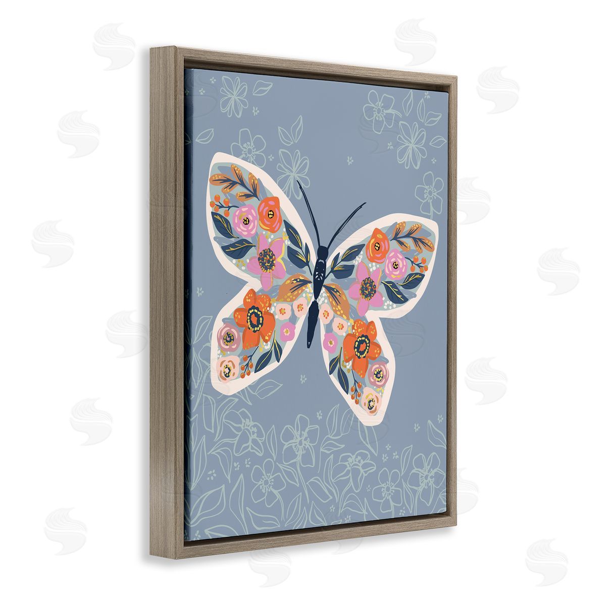 Caroline Alfr_sideeds Floral Pattern Butterfly Wings Spring Bloom Insect
