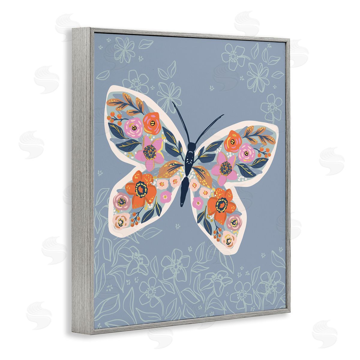 Caroline Alfr_sideeds Floral Pattern Butterfly Wings Spring Bloom Insect