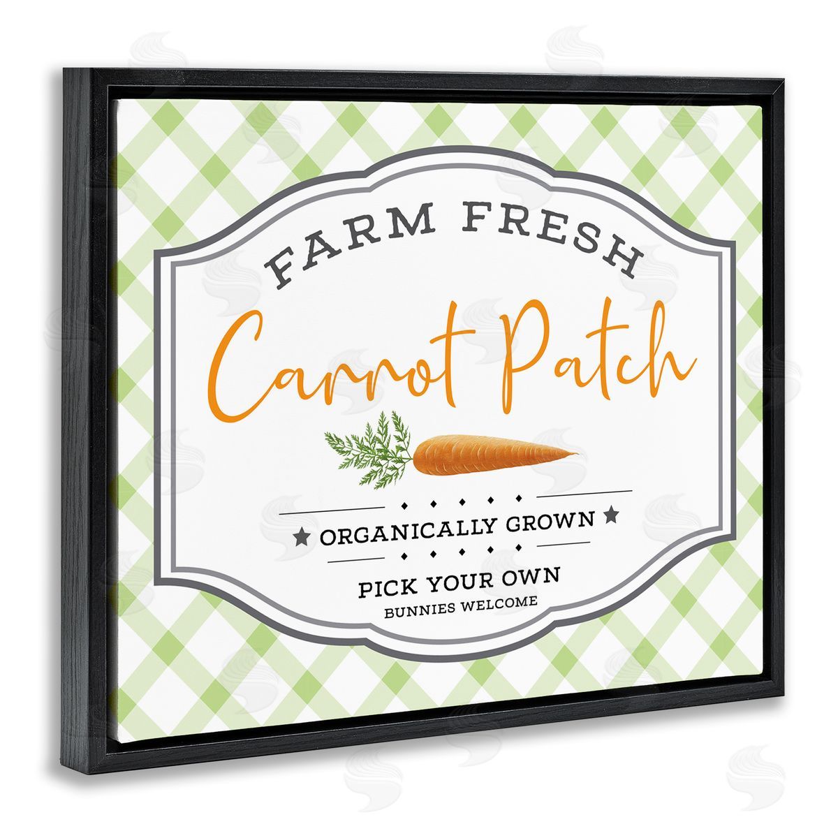 AE Design Farm fr_sideesh Carrot Patch Country Sign Green Plaid