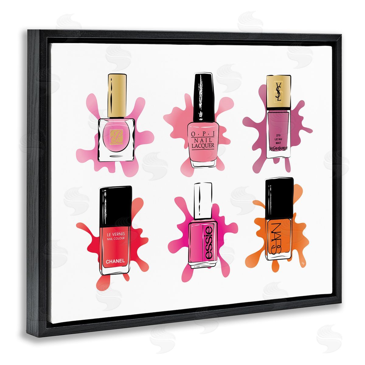 Martina Pavlova Splash Paint Nail Polish Glam Pink Purple Orange