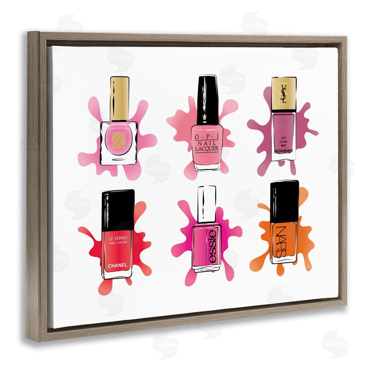 Martina Pavlova Splash Paint Nail Polish Glam Pink Purple Orange