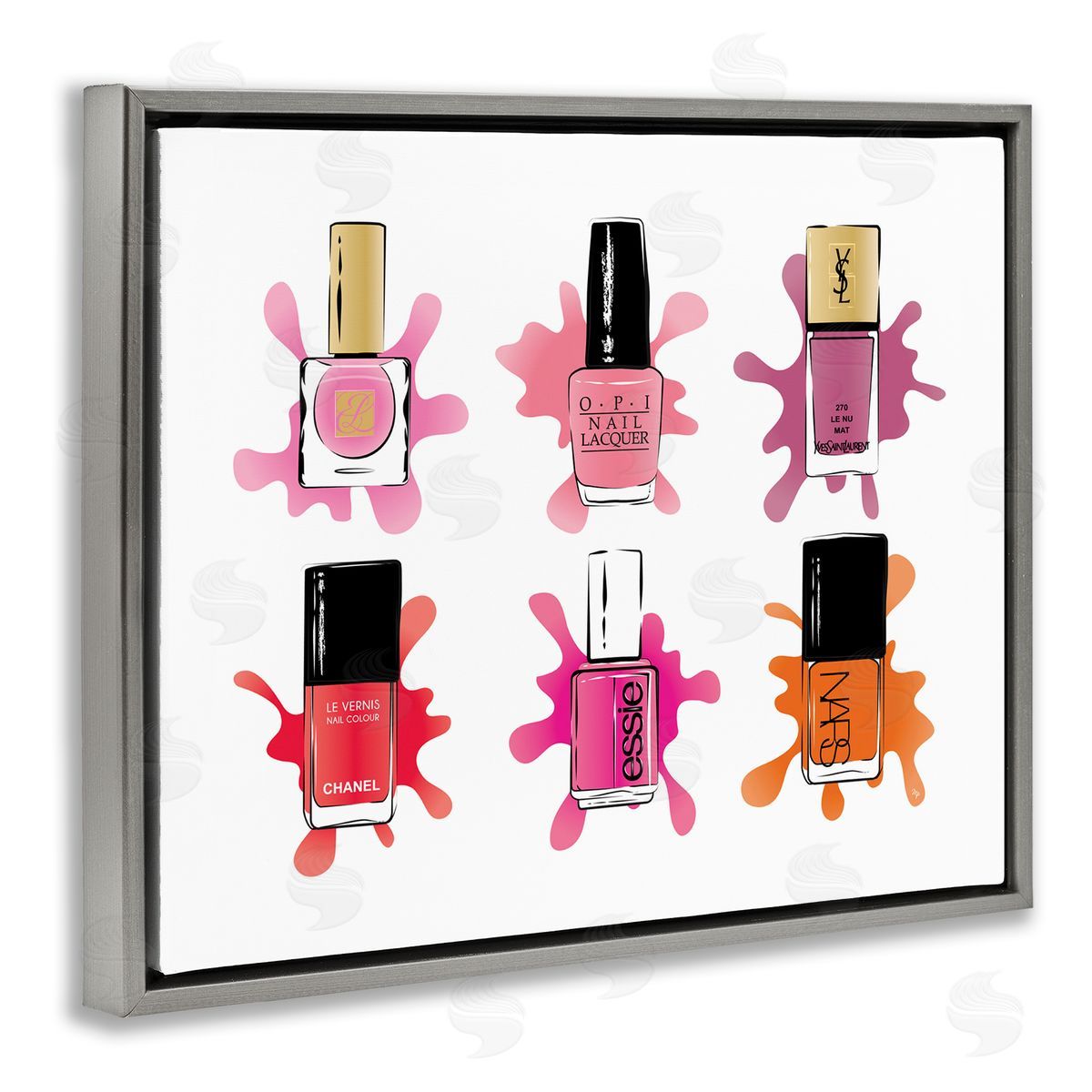 Martina Pavlova Splash Paint Nail Polish Glam Pink Purple Orange