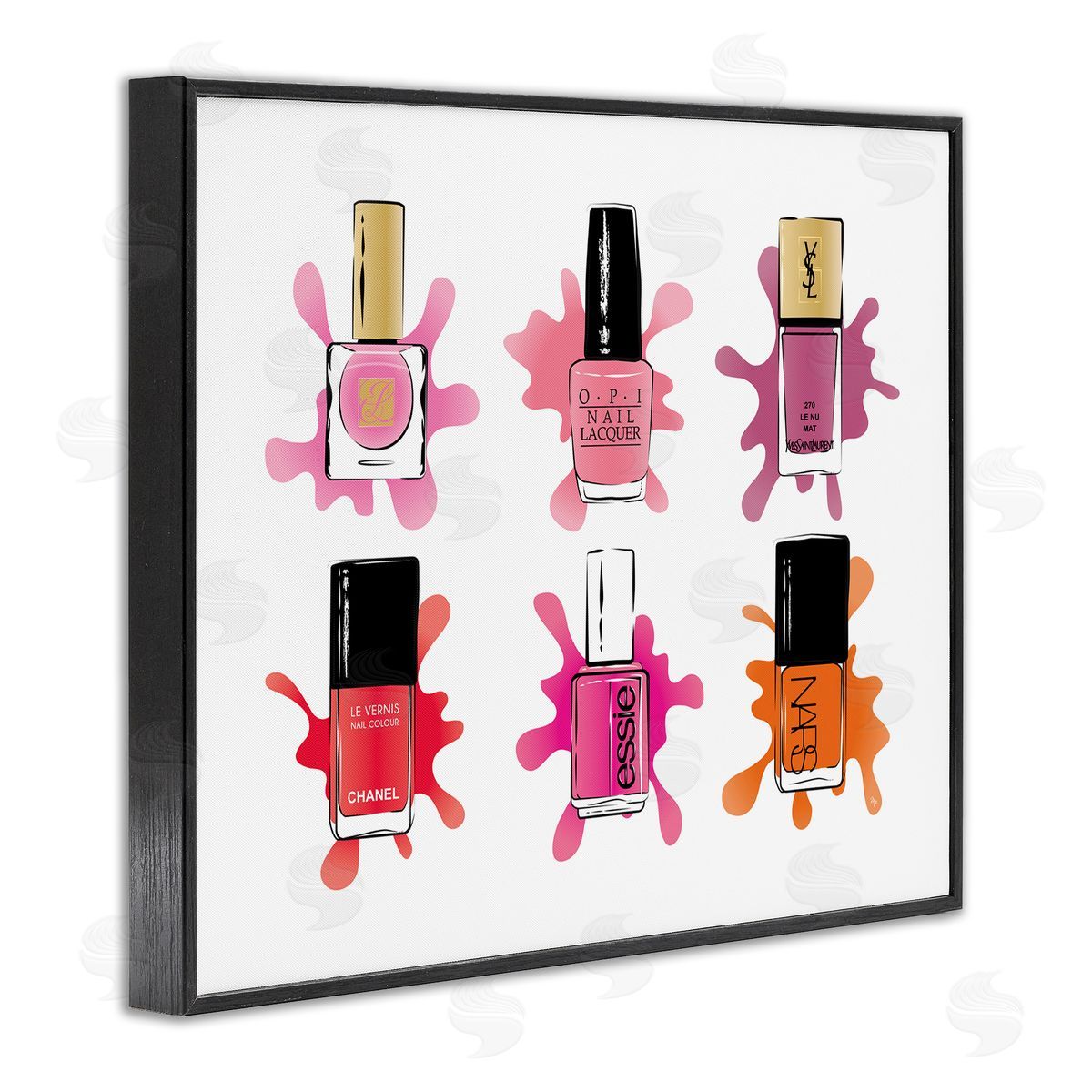 Martina Pavlova Splash Paint Nail Polish Glam Pink Purple Orange