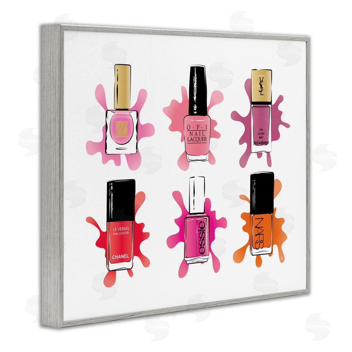 Martina Pavlova Splash Paint Nail Polish Glam Pink Purple Orange