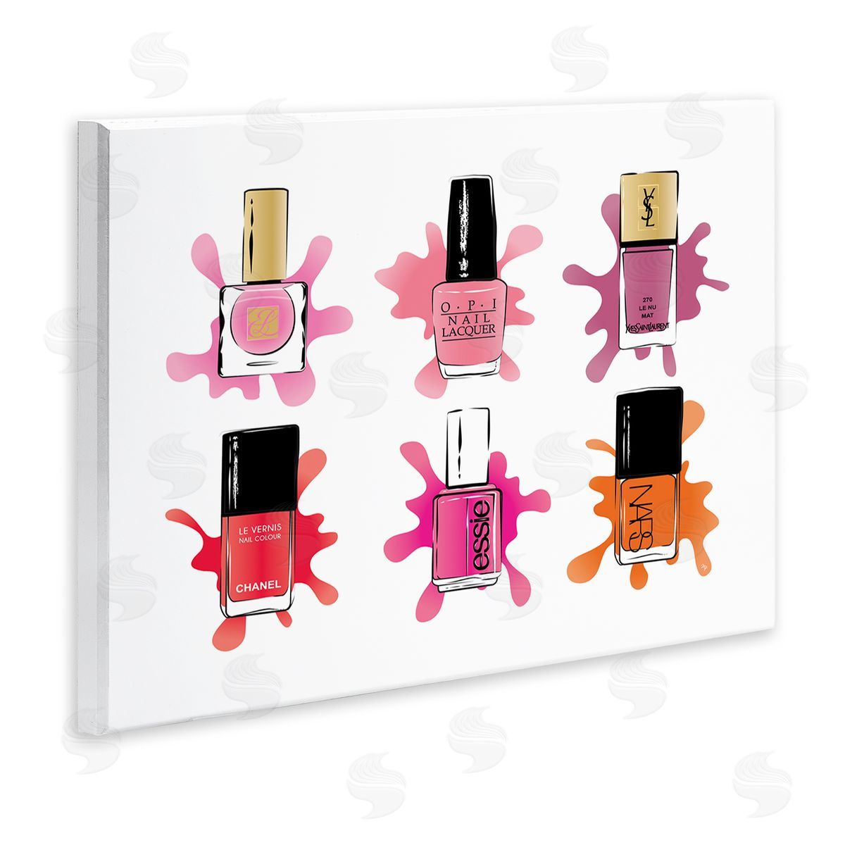 Martina Pavlova Splash Paint Nail Polish Glam Pink Purple Orange