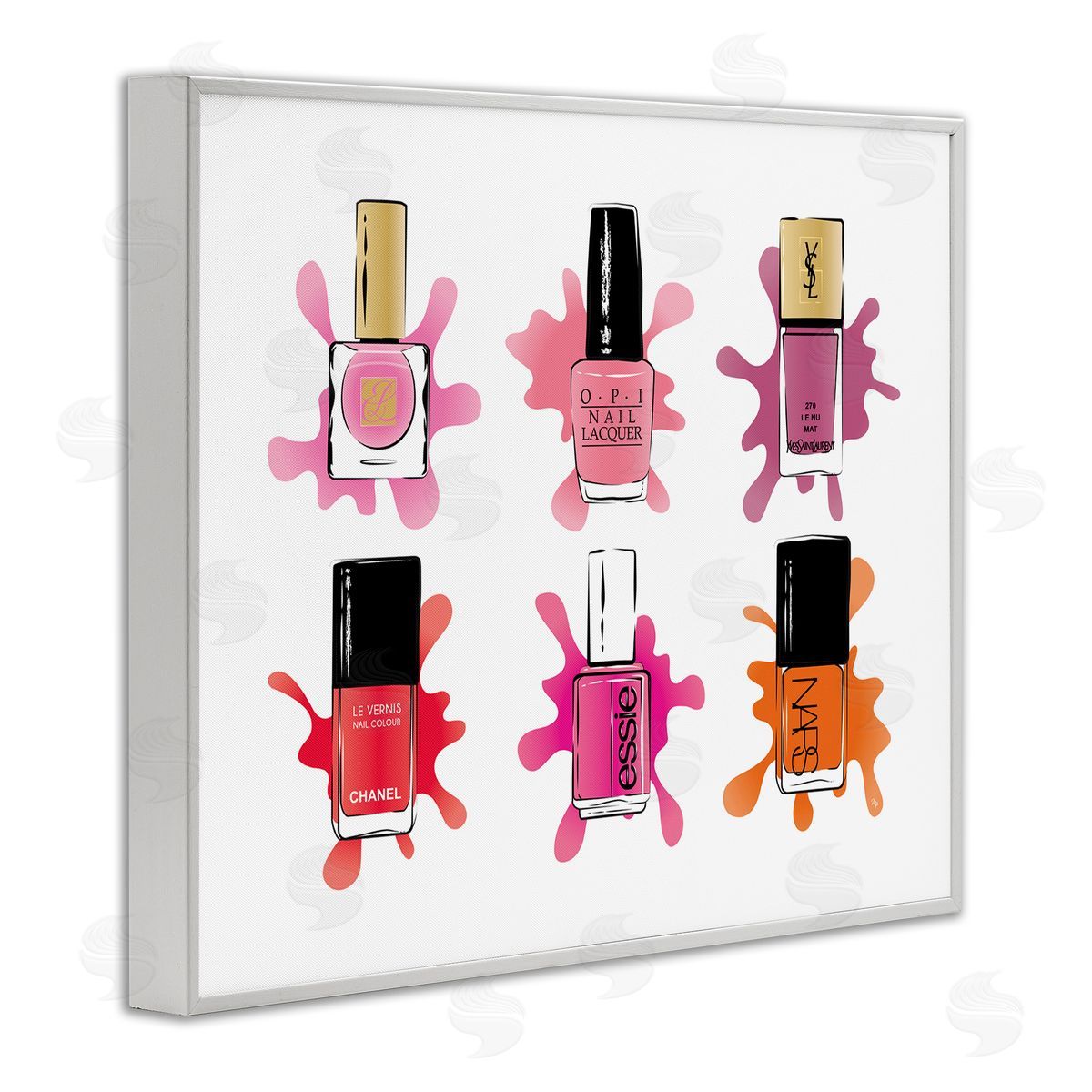 Martina Pavlova Splash Paint Nail Polish Glam Pink Purple Orange