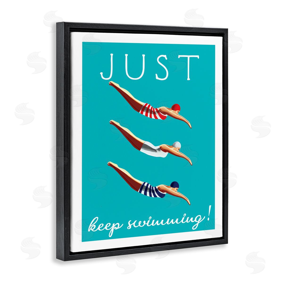 Elizabeth Tyndall Trio of Female Divers Just Keep Swimming Phrase