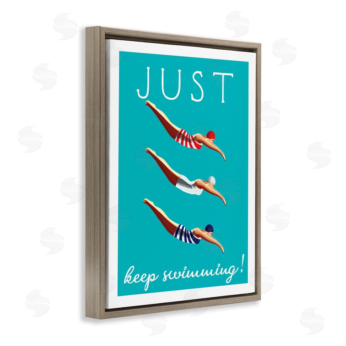 Elizabeth Tyndall Trio of Female Divers Just Keep Swimming Phrase