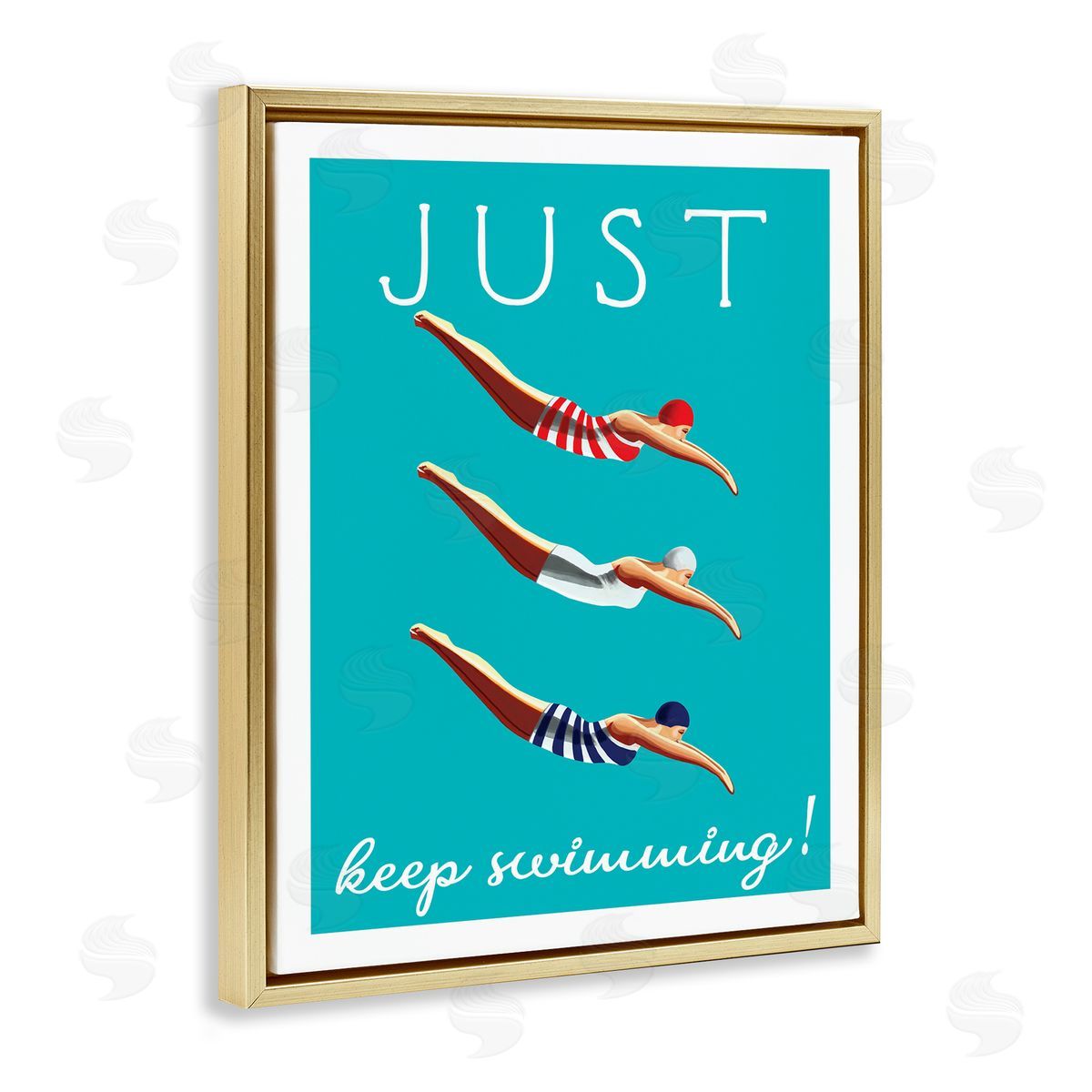 Elizabeth Tyndall Trio of Female Divers Just Keep Swimming Phrase