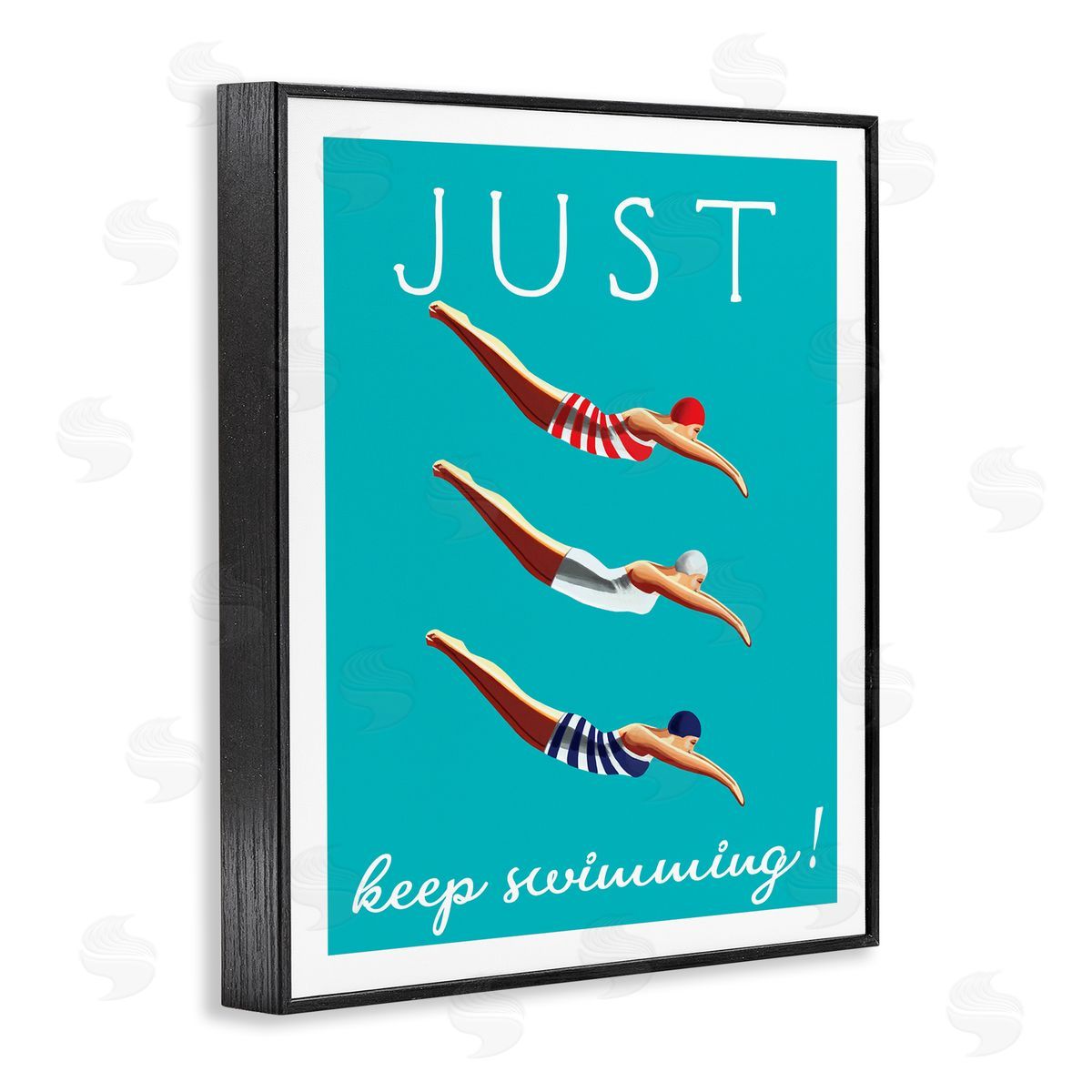 Elizabeth Tyndall Trio of Female Divers Just Keep Swimming Phrase