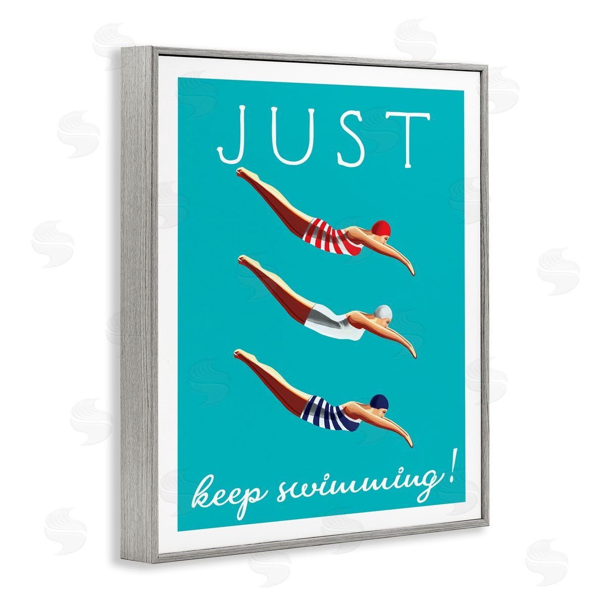 Elizabeth Tyndall Trio of Female Divers Just Keep Swimming Phrase