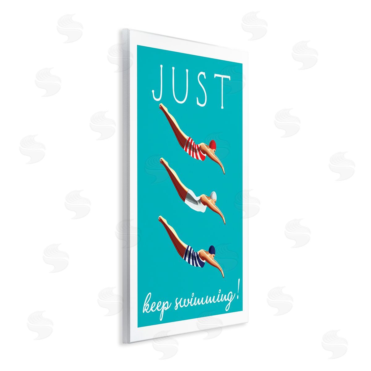 Elizabeth Tyndall Trio of Female Divers Just Keep Swimming Phrase