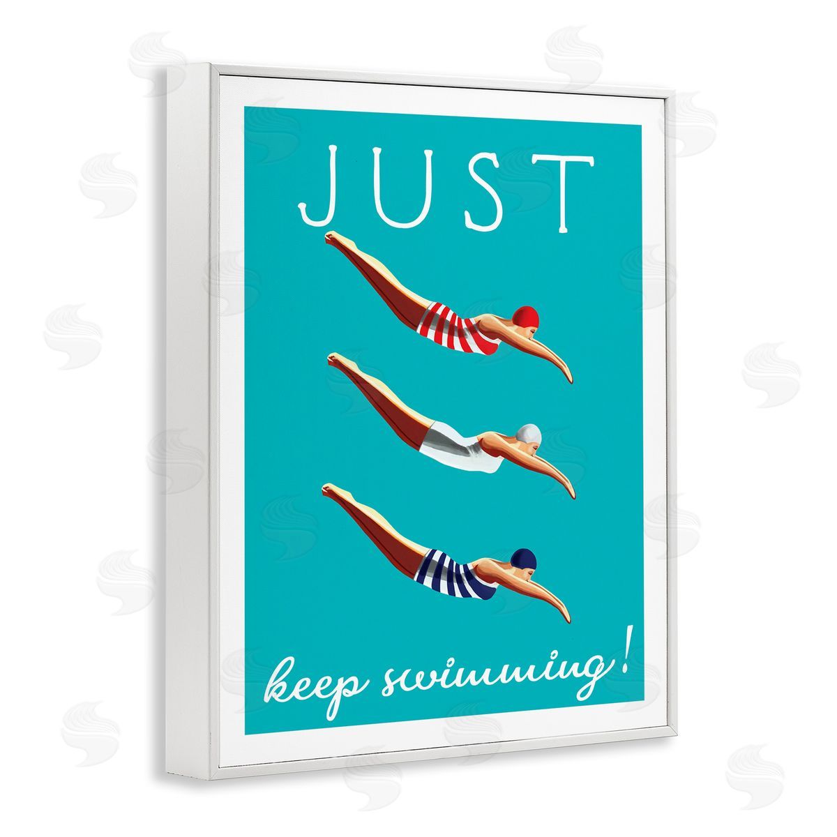 Elizabeth Tyndall Trio of Female Divers Just Keep Swimming Phrase