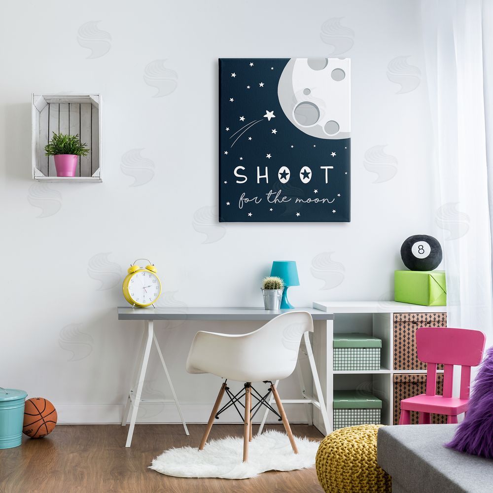 Elizabeth Tyndall Shoot for the Moon Sentiments Flying Stars Blue White