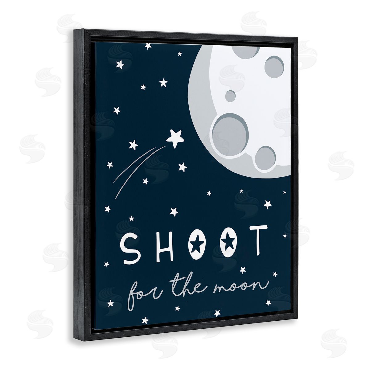 Elizabeth Tyndall Shoot for the Moon Sentiments Flying Stars Blue White