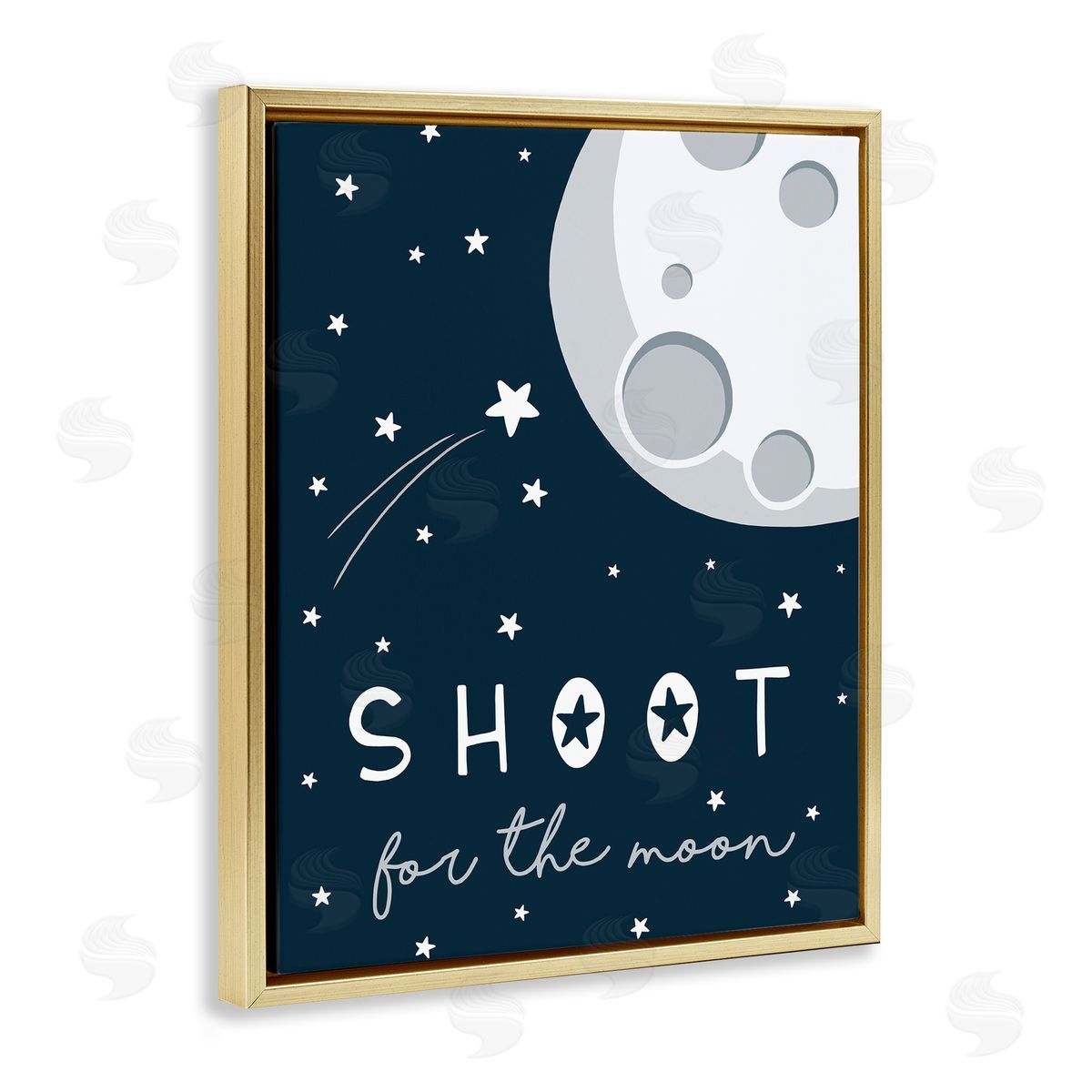 Elizabeth Tyndall Shoot for the Moon Sentiments Flying Stars Blue White