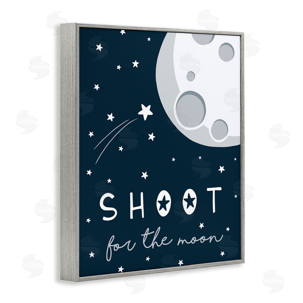 Elizabeth Tyndall Shoot for the Moon Sentiments Flying Stars Blue White