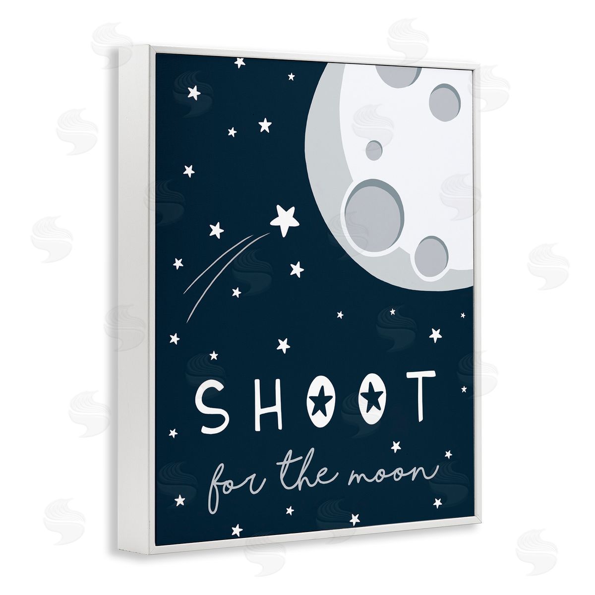 Elizabeth Tyndall Shoot for the Moon Sentiments Flying Stars Blue White