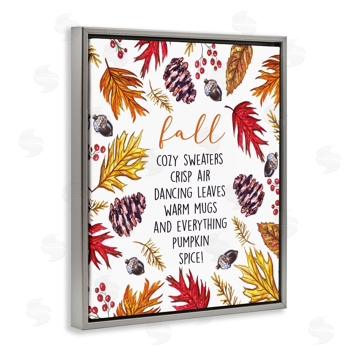 Elizabeth Tyndall List of Fall Favorites Autumn Forest Foliage Wreath