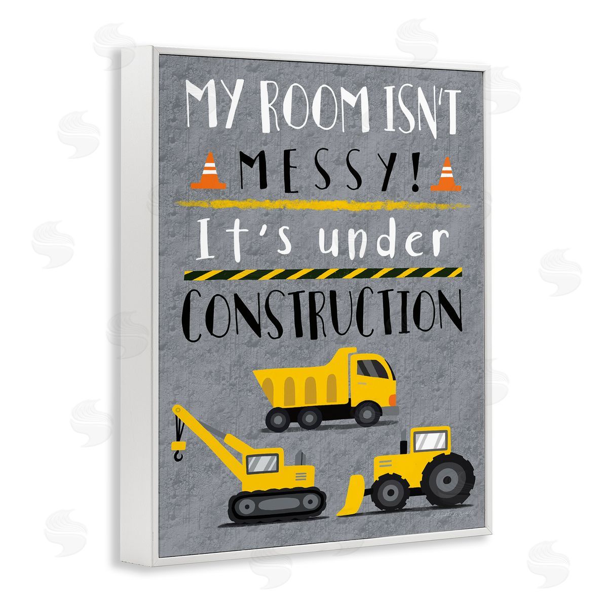 Elizabeth Tyndall Messy Room or Under Construction Kid's Room Sign
