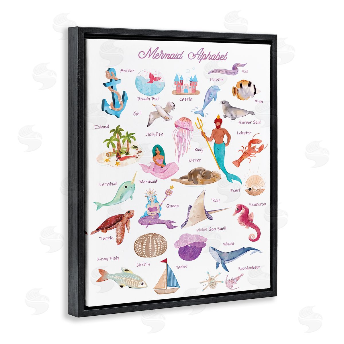 Ziwei Li Alphabet of Mermaids ABC Kid's Nautical Fantasy