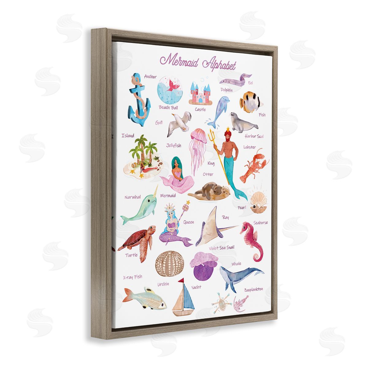 Ziwei Li Alphabet of Mermaids ABC Kid's Nautical Fantasy