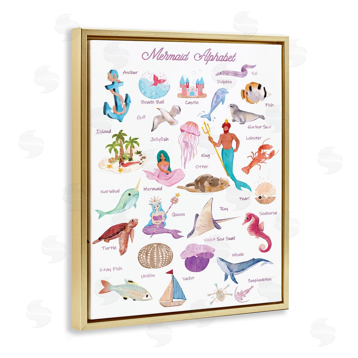 Ziwei Li Alphabet of Mermaids ABC Kid's Nautical Fantasy