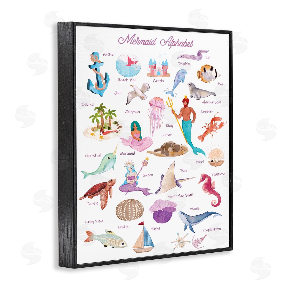 Ziwei Li Alphabet of Mermaids ABC Kid's Nautical Fantasy