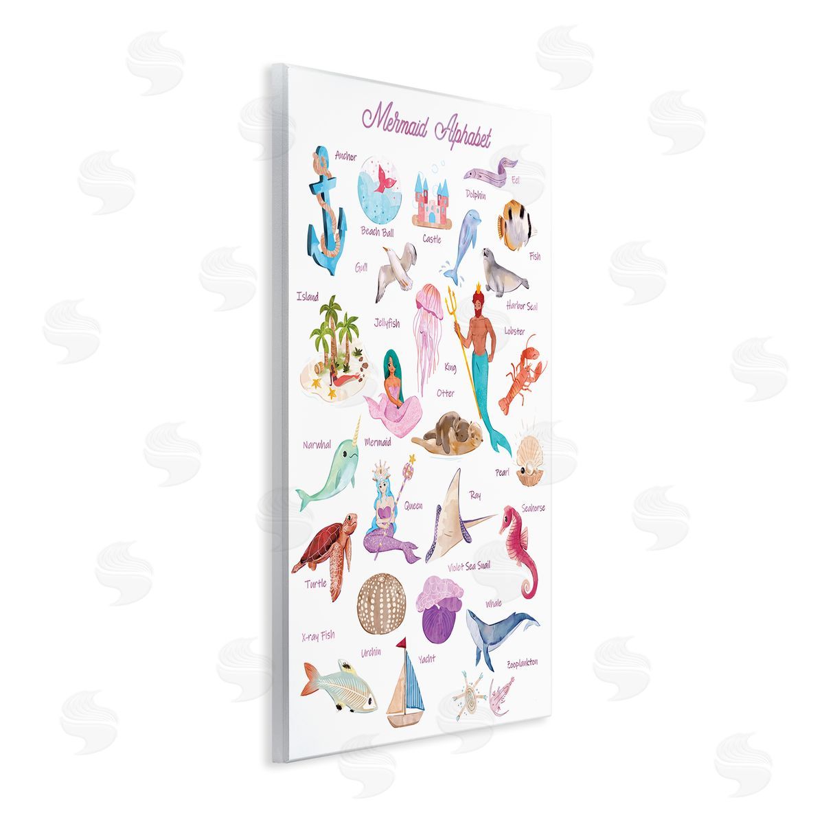 Ziwei Li Alphabet of Mermaids ABC Kid's Nautical Fantasy
