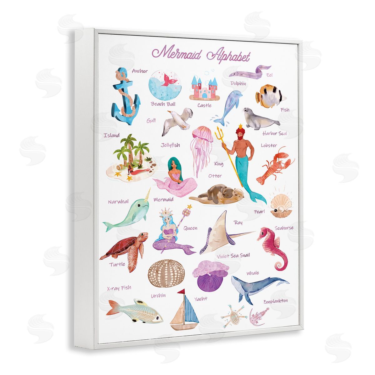 Ziwei Li Alphabet of Mermaids ABC Kid's Nautical Fantasy