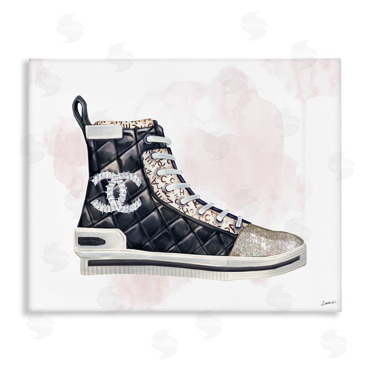 Ziwei Li Glam Fashion Quilted Sneaker Designer Style