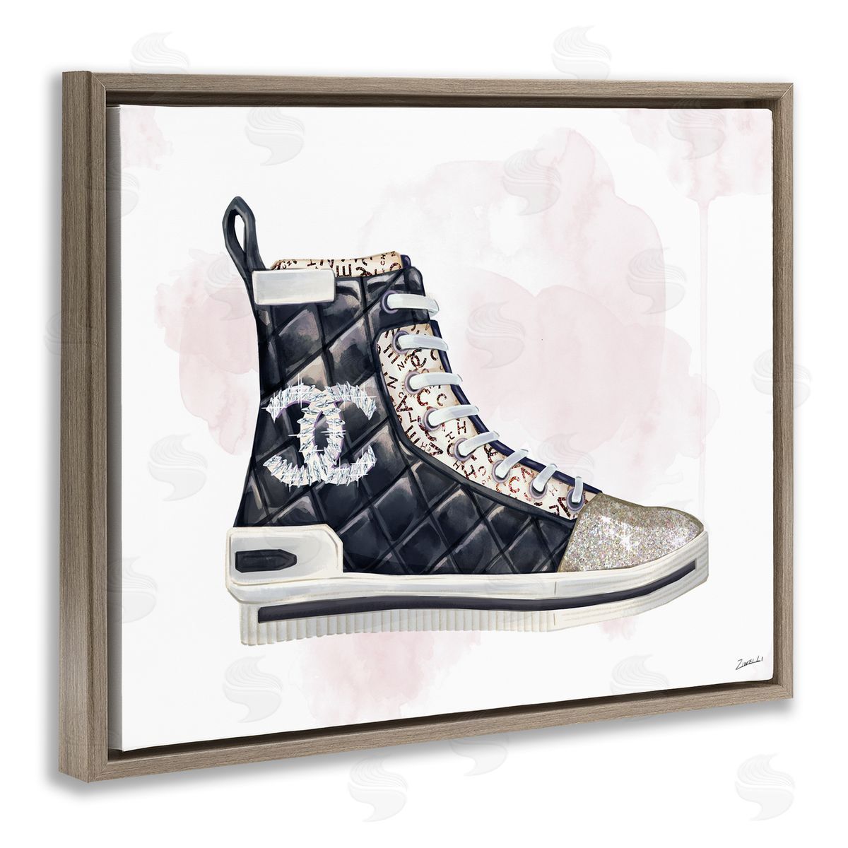 Ziwei Li Glam Fashion Quilted Sneaker Designer Style