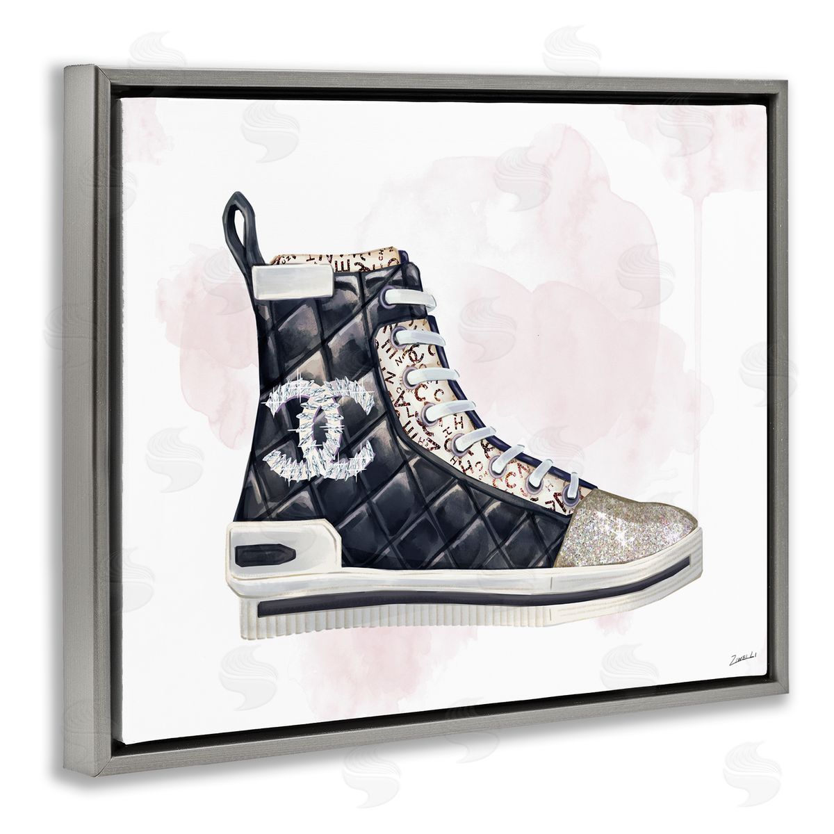Ziwei Li Glam Fashion Quilted Sneaker Designer Style