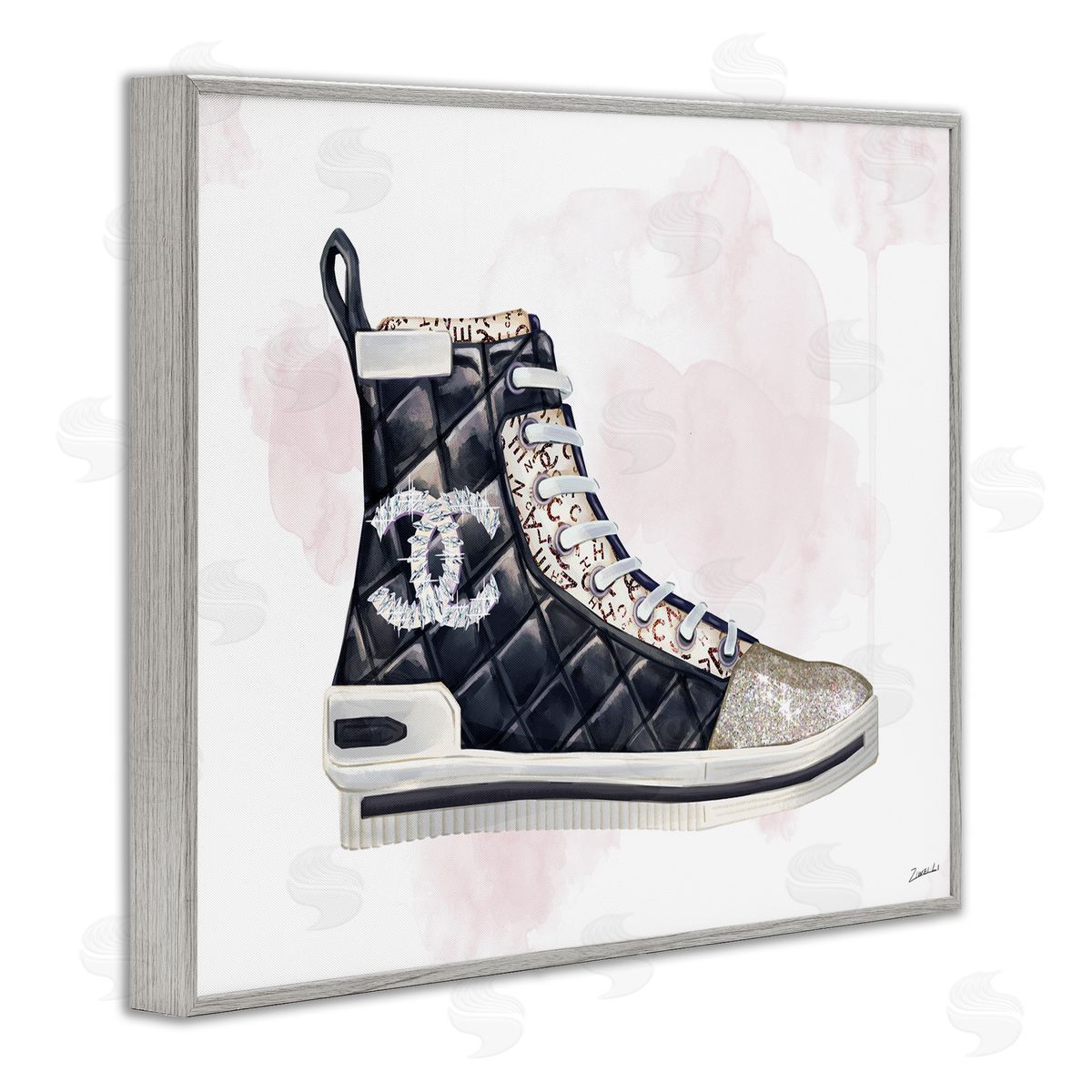Ziwei Li Glam Fashion Quilted Sneaker Designer Style