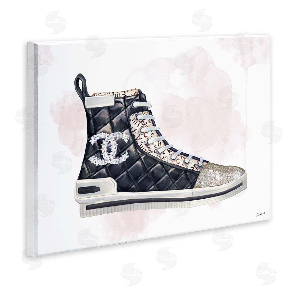 Ziwei Li Glam Fashion Quilted Sneaker Designer Style
