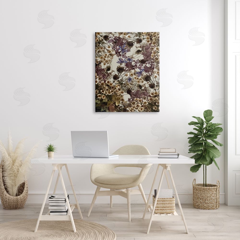 Hannah Heemsbergen Darkened Wildflower Cluster Group of Tuscan Florals