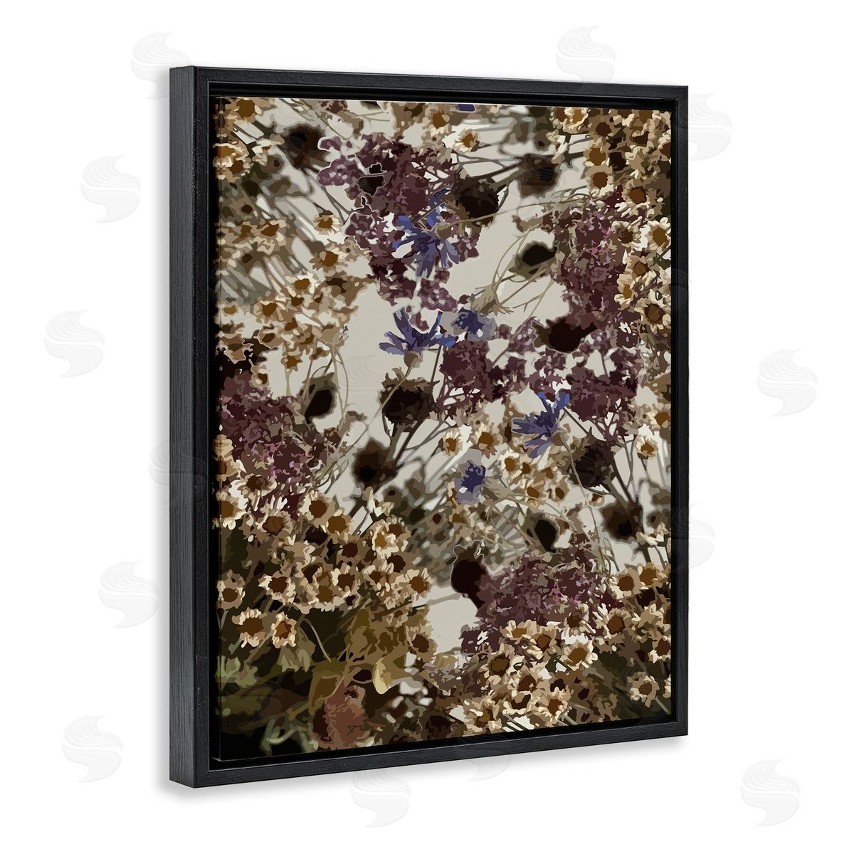 Hannah Heemsbergen Darkened Wildflower Cluster Group of Tuscan Florals