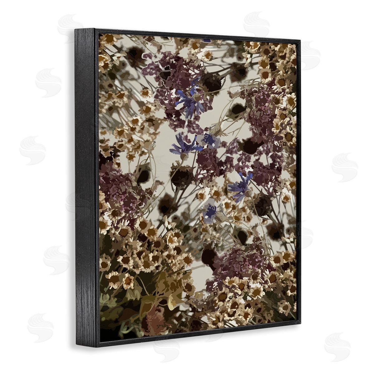 Hannah Heemsbergen Darkened Wildflower Cluster Group of Tuscan Florals