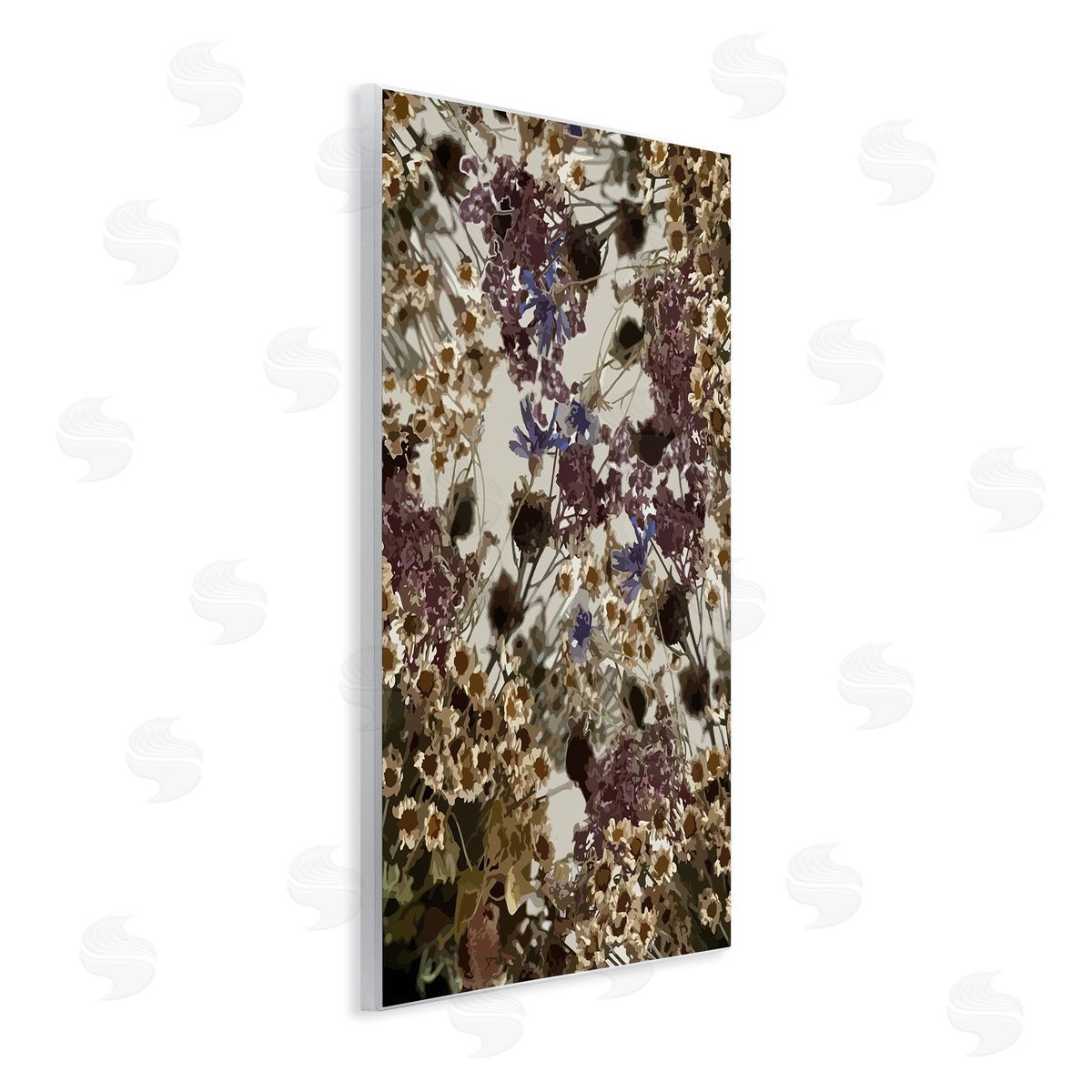 Hannah Heemsbergen Darkened Wildflower Cluster Group of Tuscan Florals