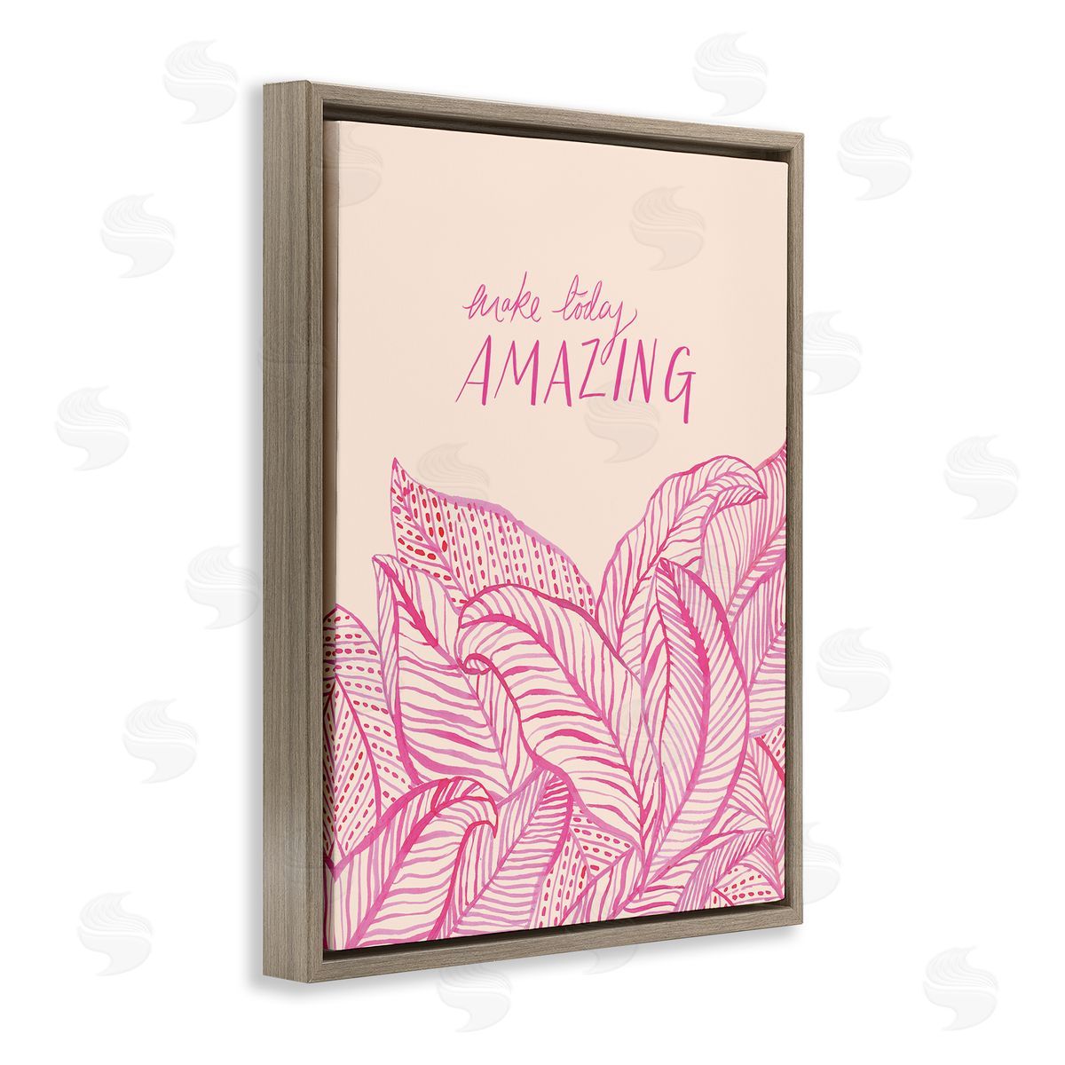 Heather McLaughlin Make Today Amazing Sentiment Pink Fern Leaves