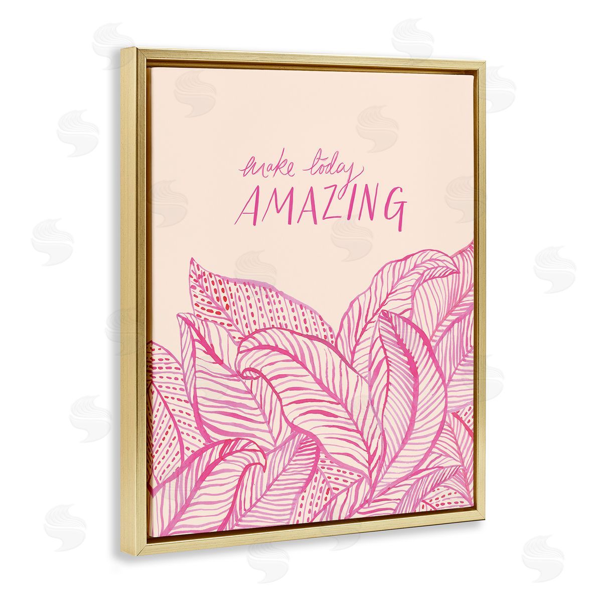 Heather McLaughlin Make Today Amazing Sentiment Pink Fern Leaves