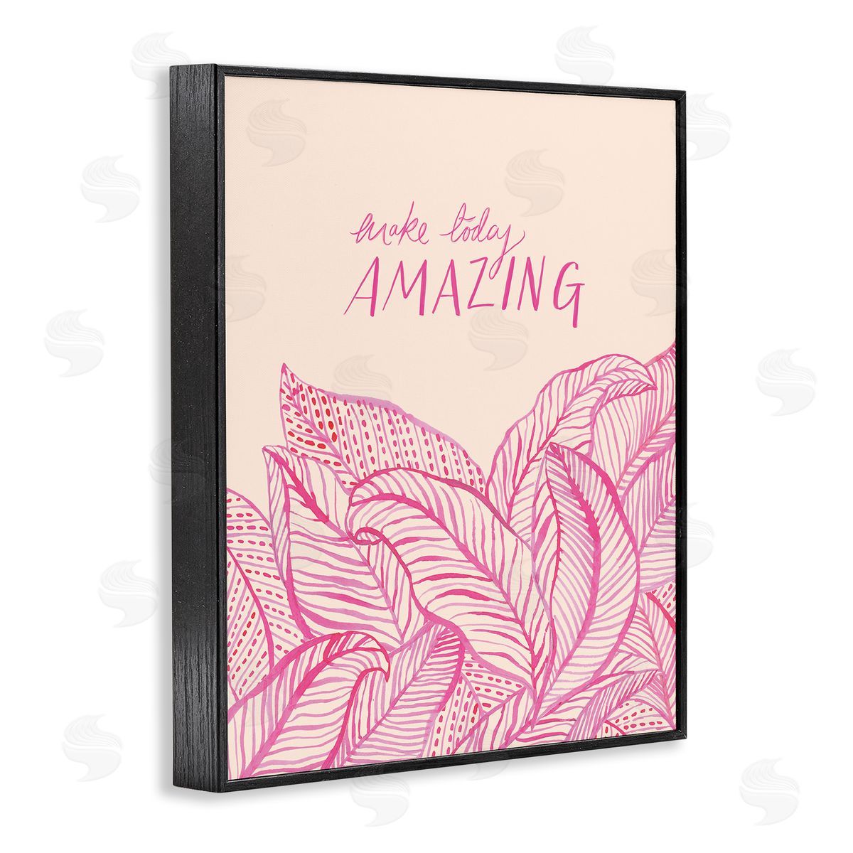 Heather McLaughlin Make Today Amazing Sentiment Pink Fern Leaves