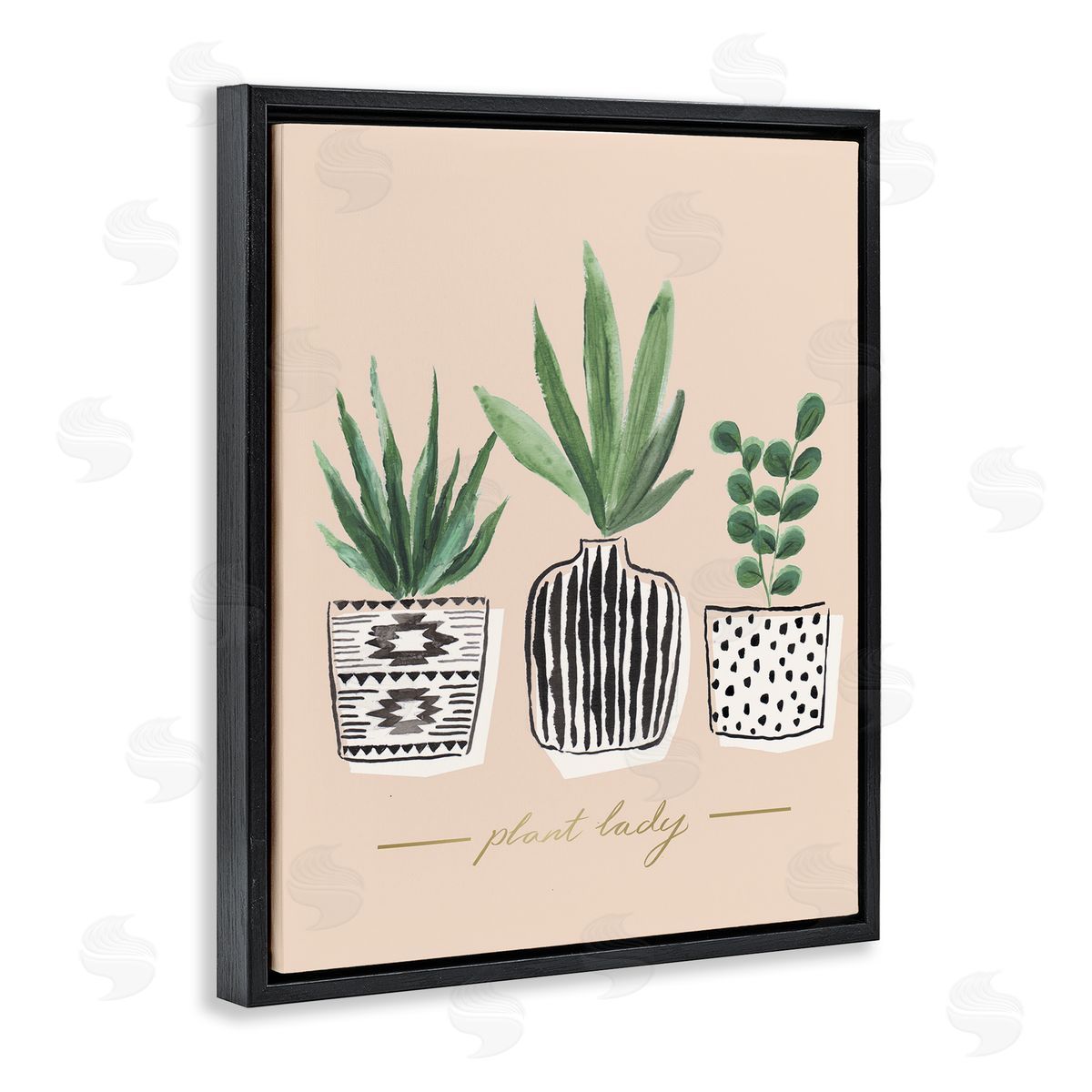 Heather McLaughlin Green Fern Trio Chic Patterns Plant Lady Sentiment