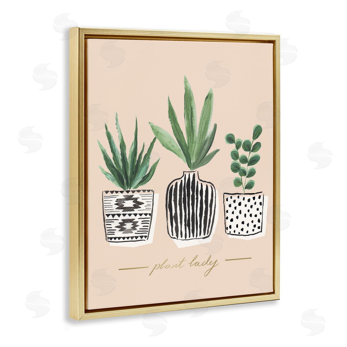 Heather McLaughlin Green Fern Trio Chic Patterns Plant Lady Sentiment